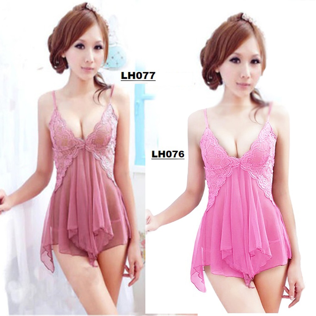 Baju tidur Leddish lingerie backless tipis impor