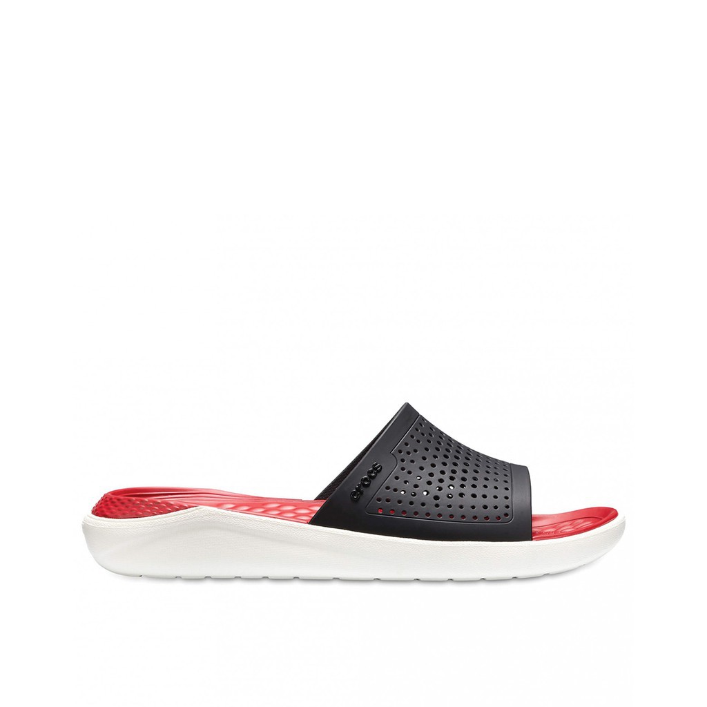 Croc Original Literide Slide Sandal Slop For Woman And Mens - Black Red