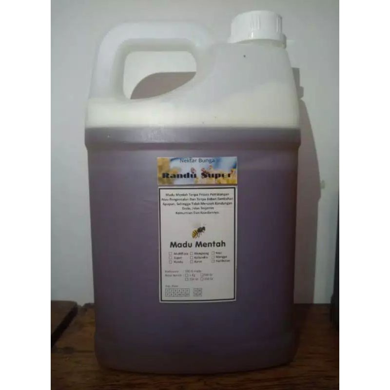Grosir Madu Mentah Murni Asli Ternak 5kg - Variant Nektar 100% - Madu Mentah - Madu Original