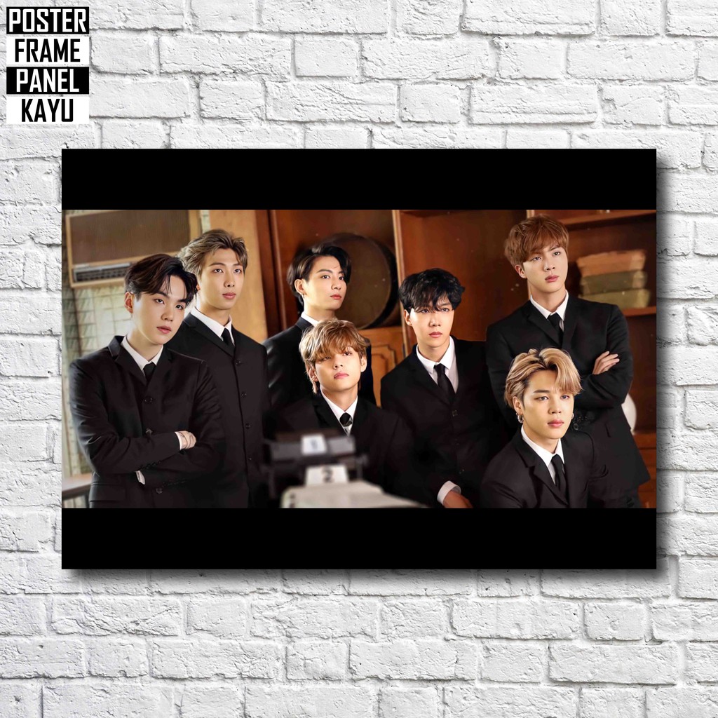 Poster BTS WSJ Magazine Frame Kayu Solid A4 BTS414