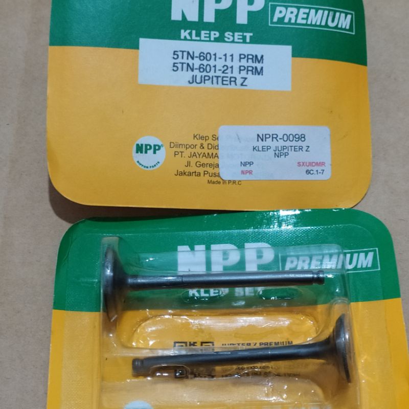 KLEP PAYUNG KLEP JUPITER Z MERK NPP