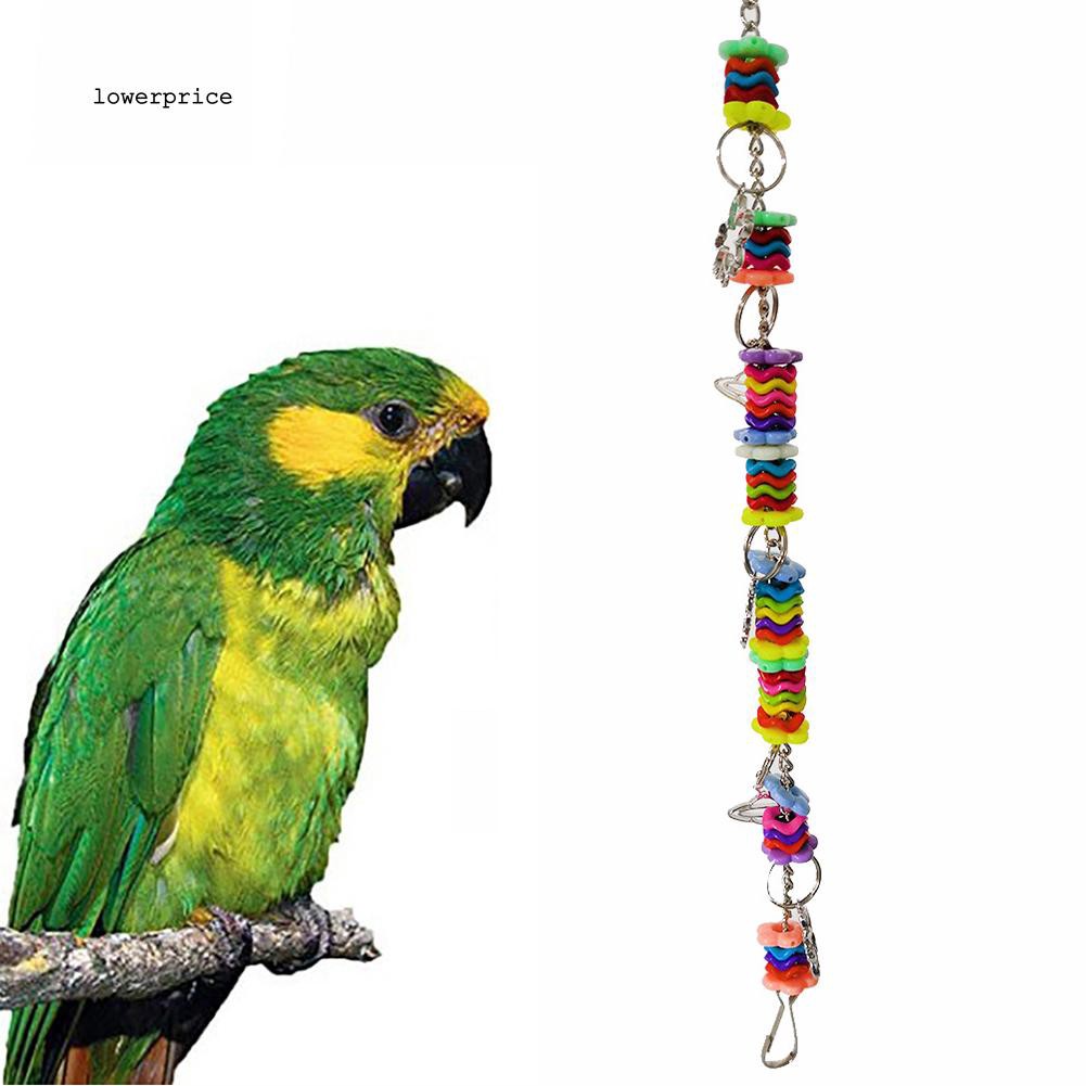 Mainan Ayunan Gantung Warna Pelangi Untuk Burung Beo Shopee