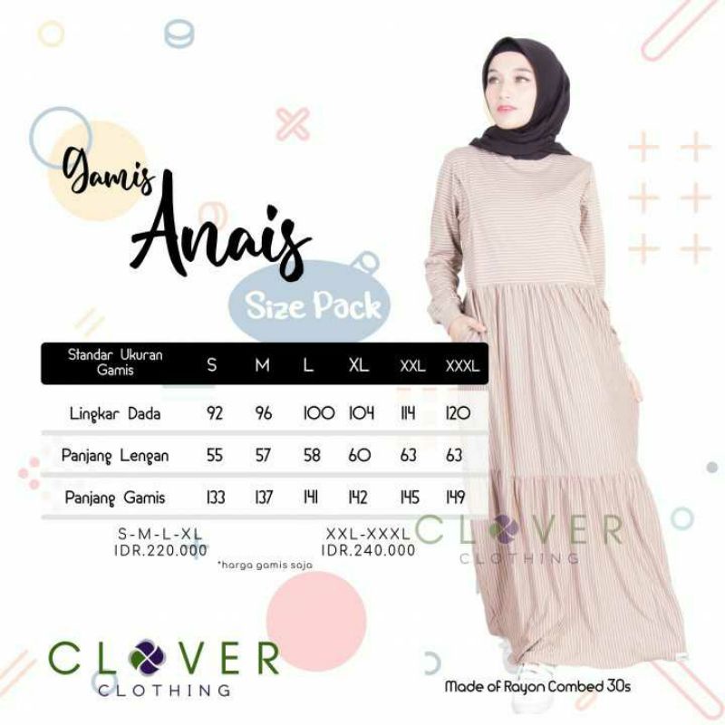 Gamis anais by clover clothing original
