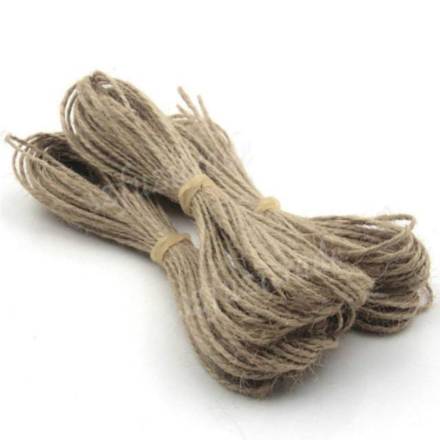 

Hemp rope kualitas SUPER || TALI RAMI || TALI GONI || PANJANG 1 METER PER PCS