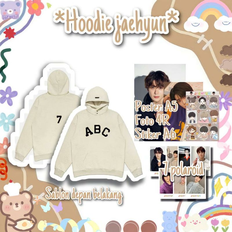 [Cod](Po) Hoodie Jaehyun Nct/Hoodie Abc jaehyun/Nct 127/Sablon depan belakang/Hamperskpop.id