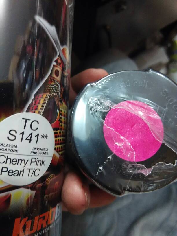 

cat semprot samurai paint CHERRY PINK PEARL TCS141** candytone