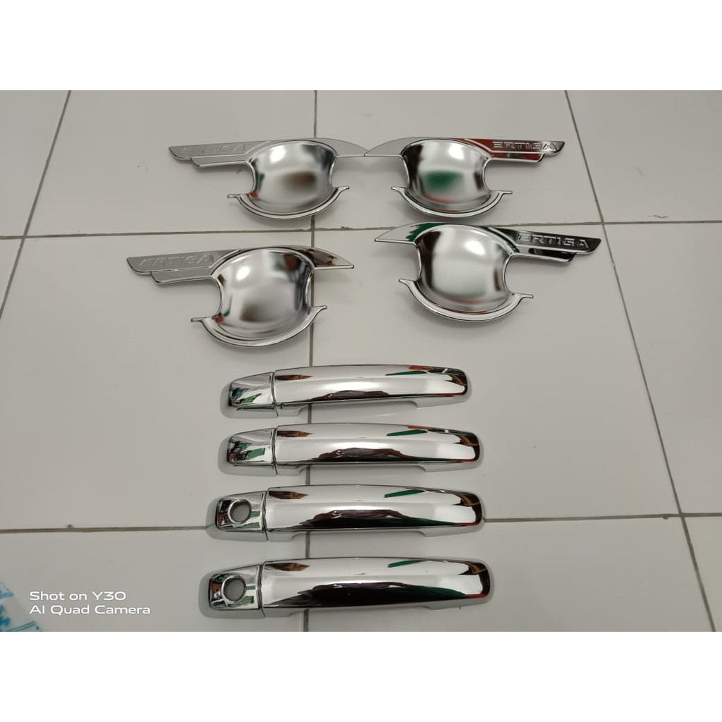 Paket Outer Mangkok Cover Handle Ertiga Lama Chrome