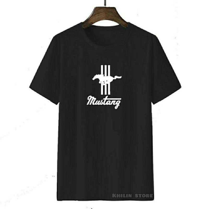 Kaos pria wanita dewasa MUSTANG baju kaos MUSTANG premium baju oblong pria wanita dewasa kaos oblong lengan pendek Mustang Unisex cotton combed