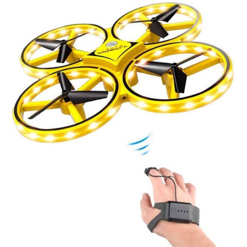 Mainan Drone Quadcopter Hand Sense Remote Control Sensor Tangan