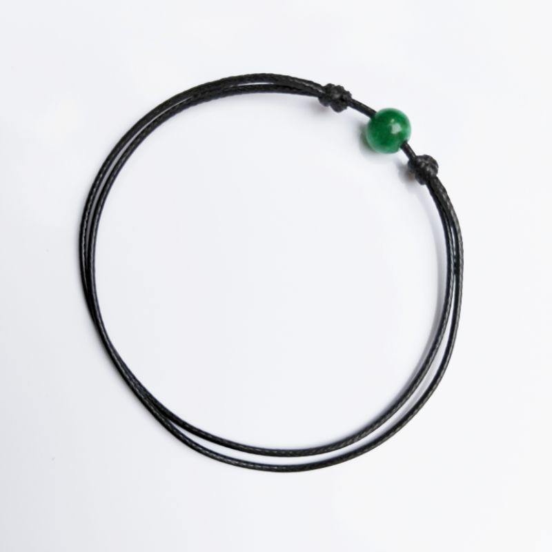 GELANG TANGAN BATU ALAM SIMPLE 1MM TIDAK LUNTUR