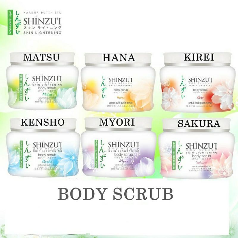 Shinzui Skin Lightening Body Scrub 120gr Dan 200gr