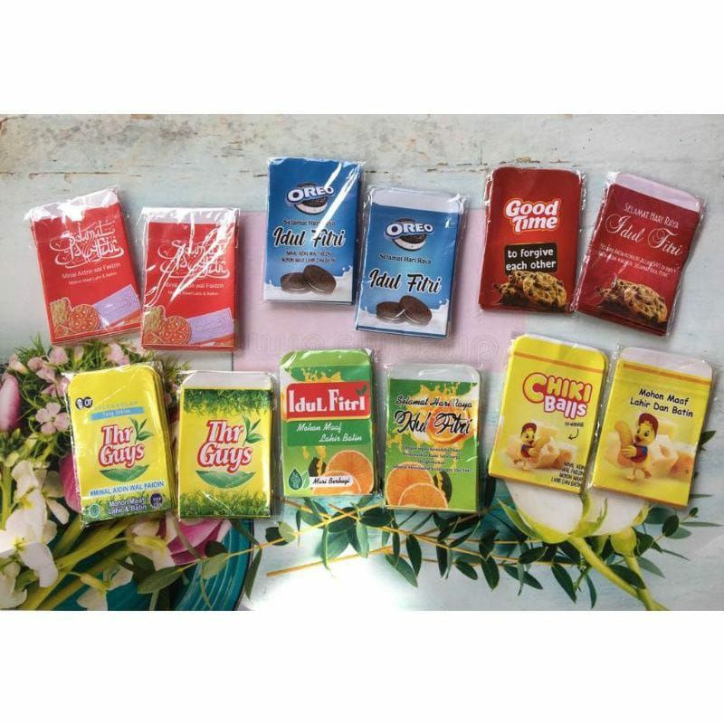 AMPLOP LEBARAN ISI 10 PCS THR IDUL FITRI SNACK UNIK ANGPAO ANGPAU