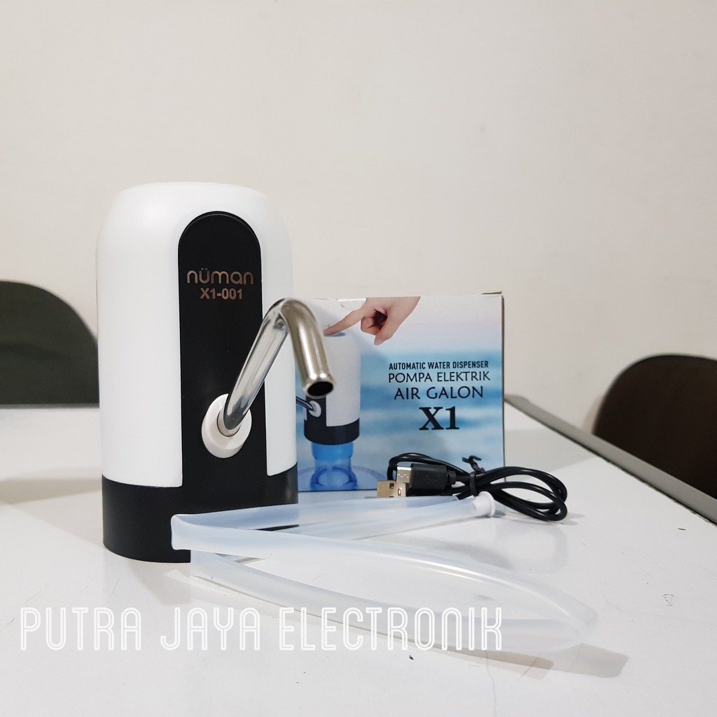 POMPA AIR GALON LISTRIK / WATERPUMP ELEKTRIK NUMAN 1 TOMBOL LED USB CHARGE MURAH