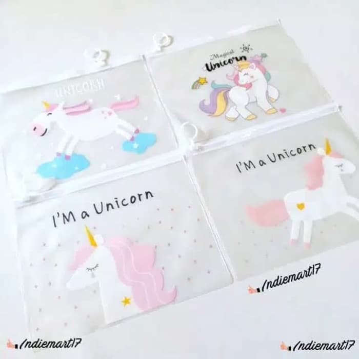 Zipper Bag Transparan / Pouch Kosmetik / Tempat Pensil ZPBT-01