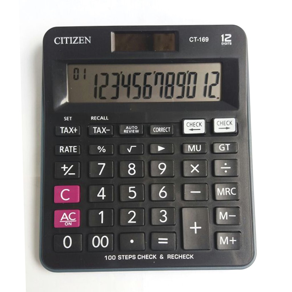 

KALKULATOR CITIZEN CT 169 / KALKULATOR 12 DIGIT / CHECK DAN CORRECT