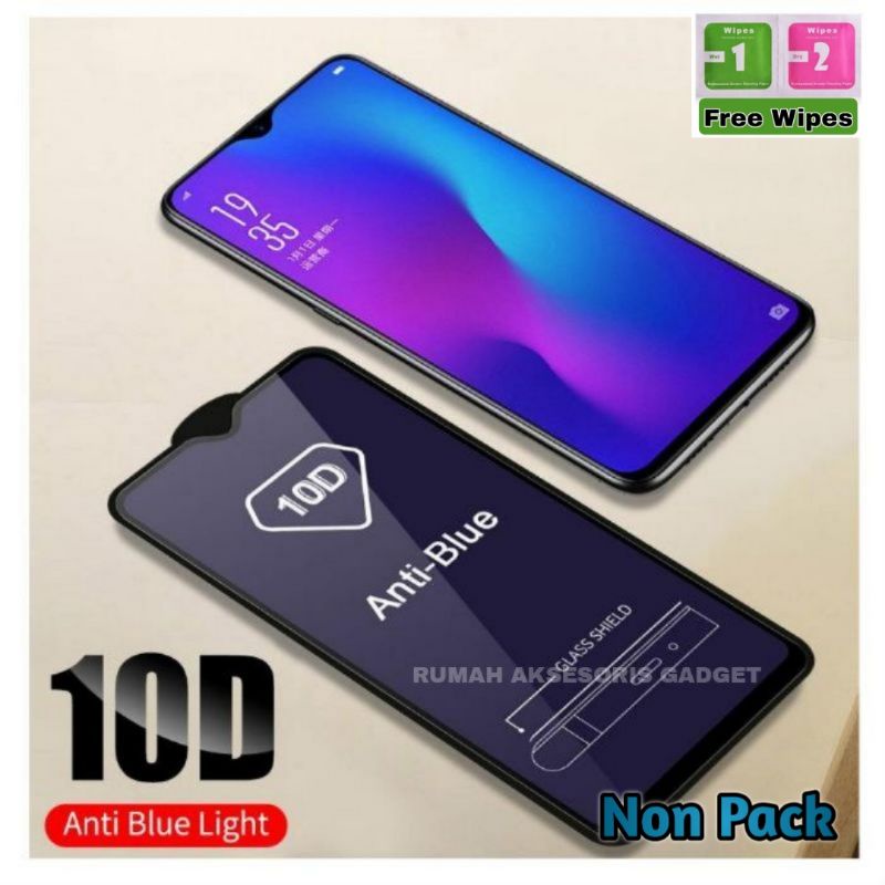 Tempered glass TG FULL 10D ANTI BLUE LIGHT Vivo Y91C Y91 Y93 Y95 Y12 Y17 Y12S Y20 Y20S Y21S Y33S Y21T Y15S Y51 Y53 Y53S Y30 Y50 Y19 Y71 V7+ Y81C Y83 V5 V5+ V7 V9 V11 V15 V19 V20 V20SE V21 4G 5G V23E V23 S1 pro Z1 Y16 Y22 Y35 V25 V17 T1 Y02 V27E Y36 Y27