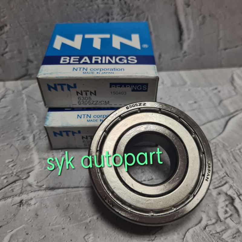 Bearing 6305 zz ntn tutup besi