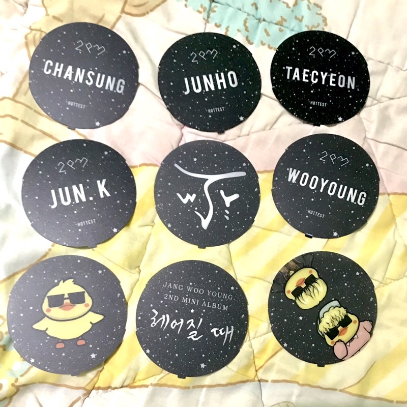 ( READY STOCK ) 2PM official lightstick name sheet wooyoung jun.k junho taecyeon chansung nichkhun