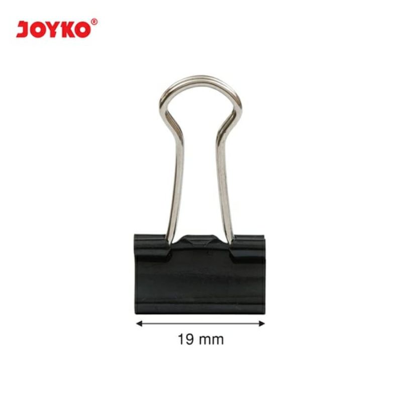 Binder Clip No.107 Joyko - Penjepit Jepitan File Klip Kertas Tugas Proposal Kantor