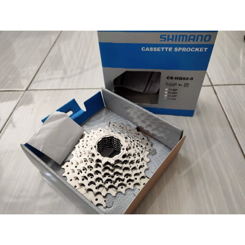 Sprocket Sproket Shimano 8speed 11-34T Cassette Gir Gear Belakang Sepeda