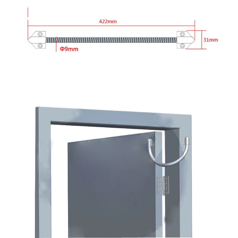 Gro Door Loop Metal Wire Dengan Ujung Alloy Pemasangan Mudah Panjang 16inci