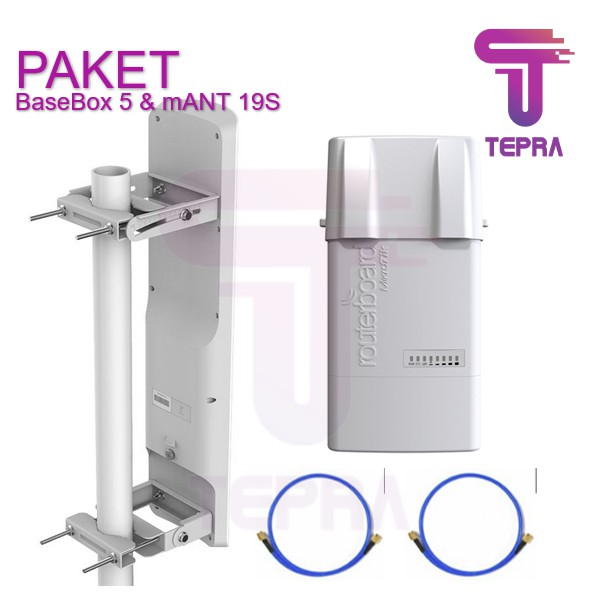 Paket MikroTik BaseBox 5 &amp; mANT 19S MTAS-5G-19D120