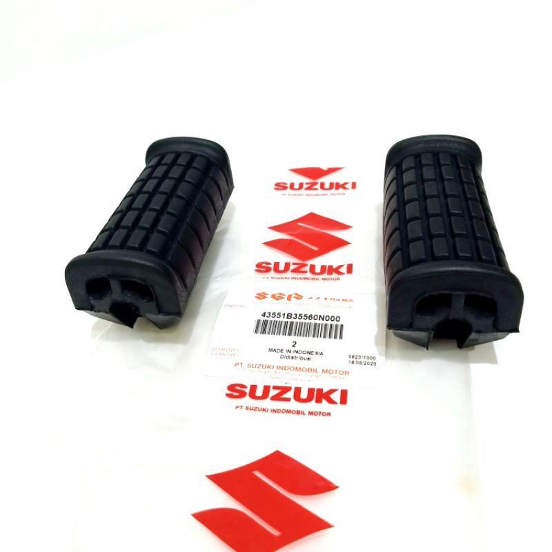 KARET STEP DEPAN FOOT STEP DEPAN SMASH SHOGUN SUZUKI 1set 2pcs TERMURAH