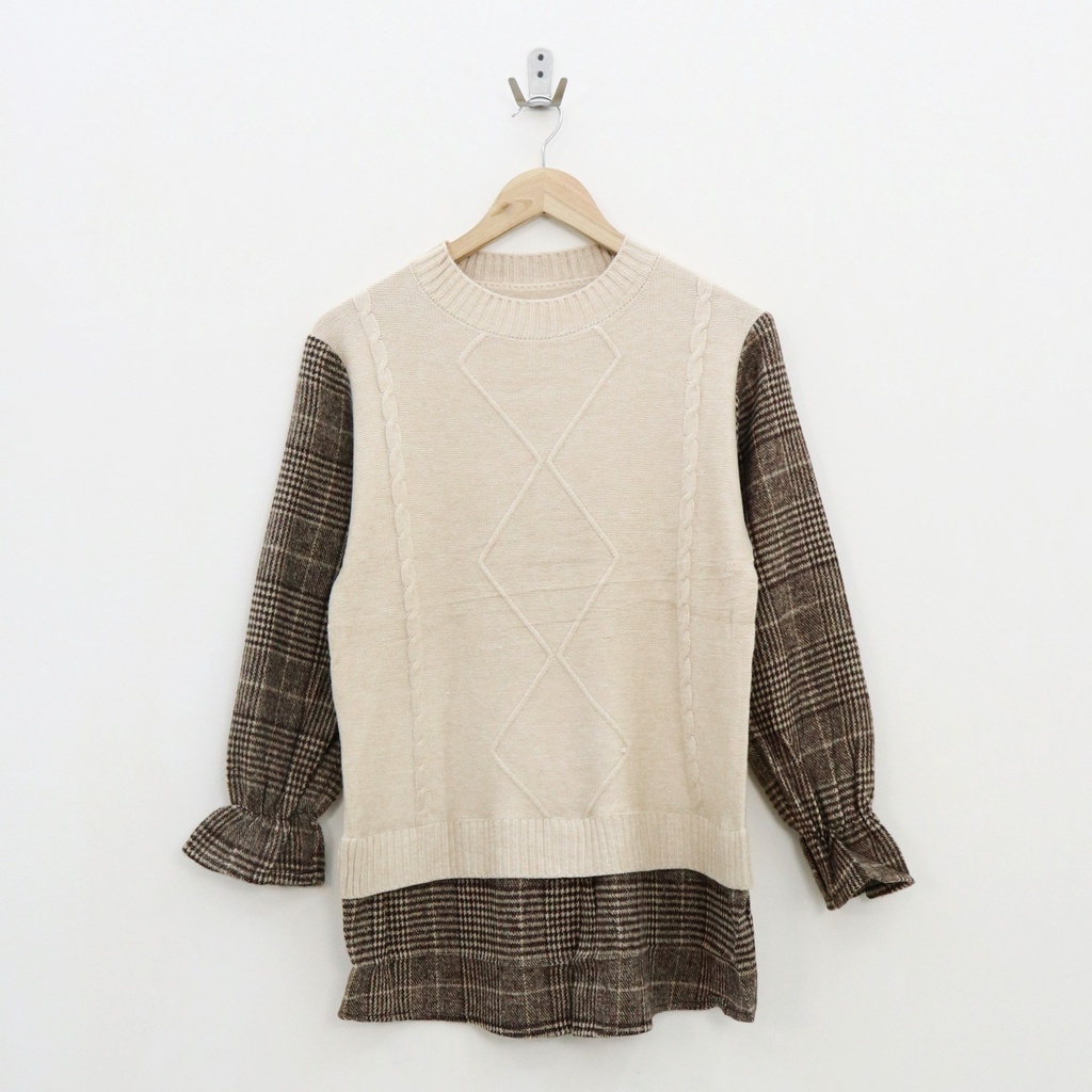 Loto knit long top -Thejanclothes