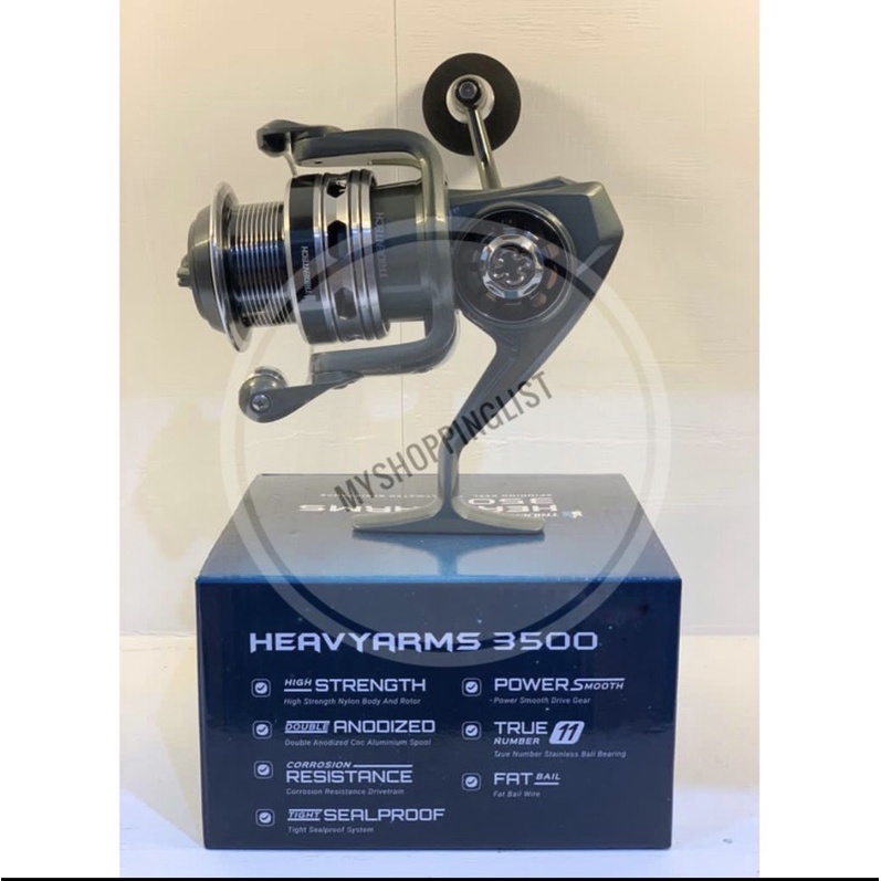 Reel Spinning Tridentech HeavyArms 3500 SaltWater MetalBody Heavy Arms