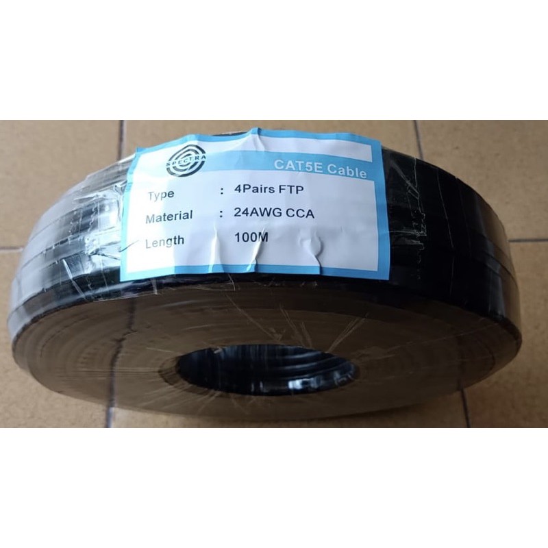 Kabel spectra FTP cat 5e roll kecil panjang 100m