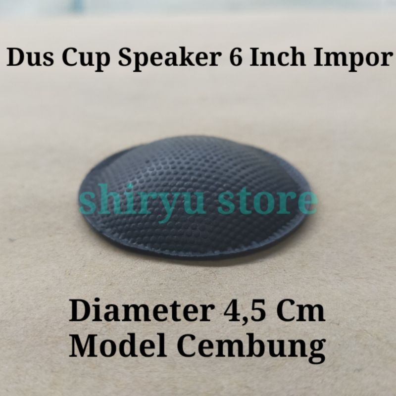 2 Pcs Dus Cup Speaker 6 Inch Inci Dust Cap Tutup Pelindung Spool Impor Bintik