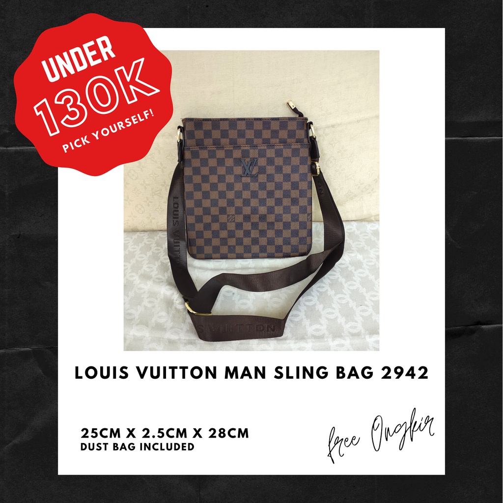 LV Man Sling Bag 2942 #TAS SELEMPANG PRIA #TAS BRANDED IMPORT #LOW DAMAGED
