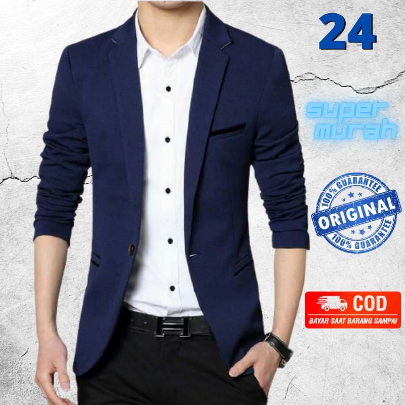 Blazer pria biru tua 024