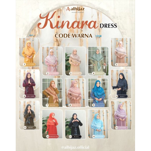KINARA BY ALHIJAZ (SET SCARF)