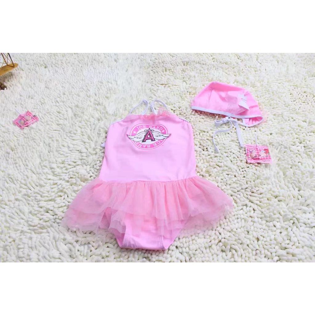 baju renang anak bayi lucu murah import swimwear baby ANGEL WING perempuan