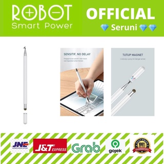 (SERUNI) Robot RSP01 Capacitive Portable Universal 2 in 1 Stylus Pens