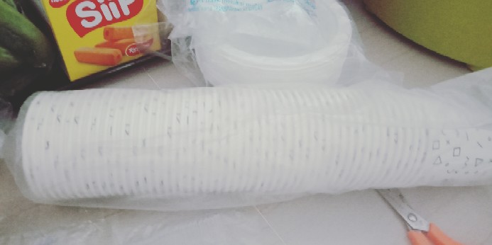 Mangkok Plastik 50pcs Uk 6 Sedang M Party Kue Makan Disposable Murah M6 Mangkuk Sekali Pakai