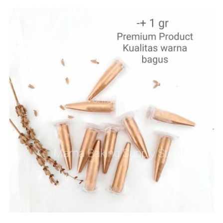 

-+ 1 gr Edible PREMIUM Gold Luster Lustre Duster Dust Gold Powder Bubuk Emas -+ 1 gr