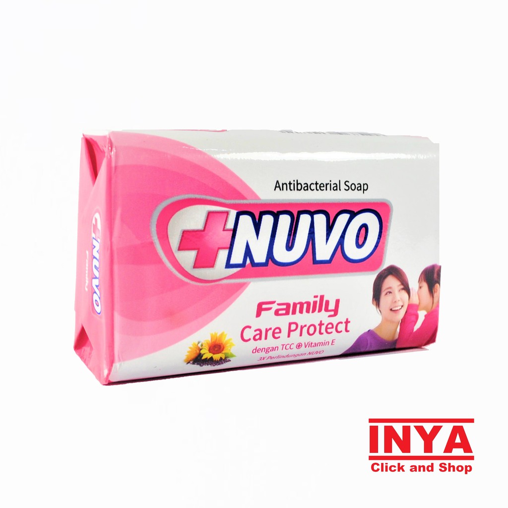 NUVO FAMILY PROTECT ANTIBACTERIAL SOAP BAR 76gr - Sabun Batang