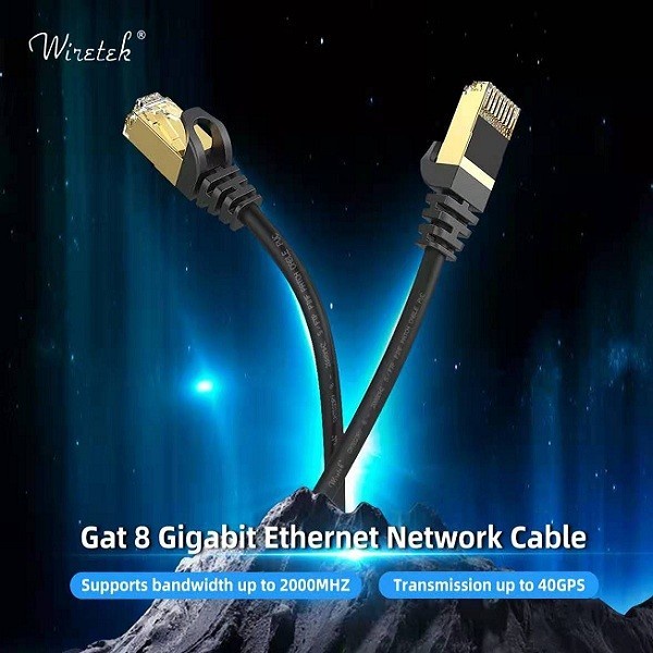 Wiretek Kabel LAN Cat 8 Gigabit Ethernet Network Cable 15 meter