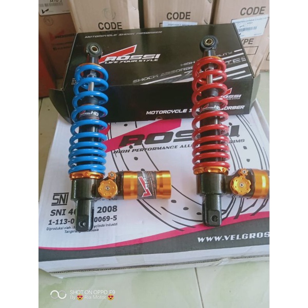 shockbreaker Mio, Fino, m3 dan Xeon tabung bawah lurus