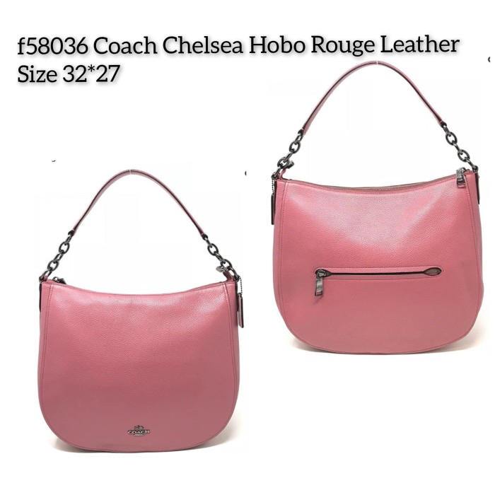 TAS WANITA BRANDED ORIGINAL - COACH CHELSEA HOBO ROUGE