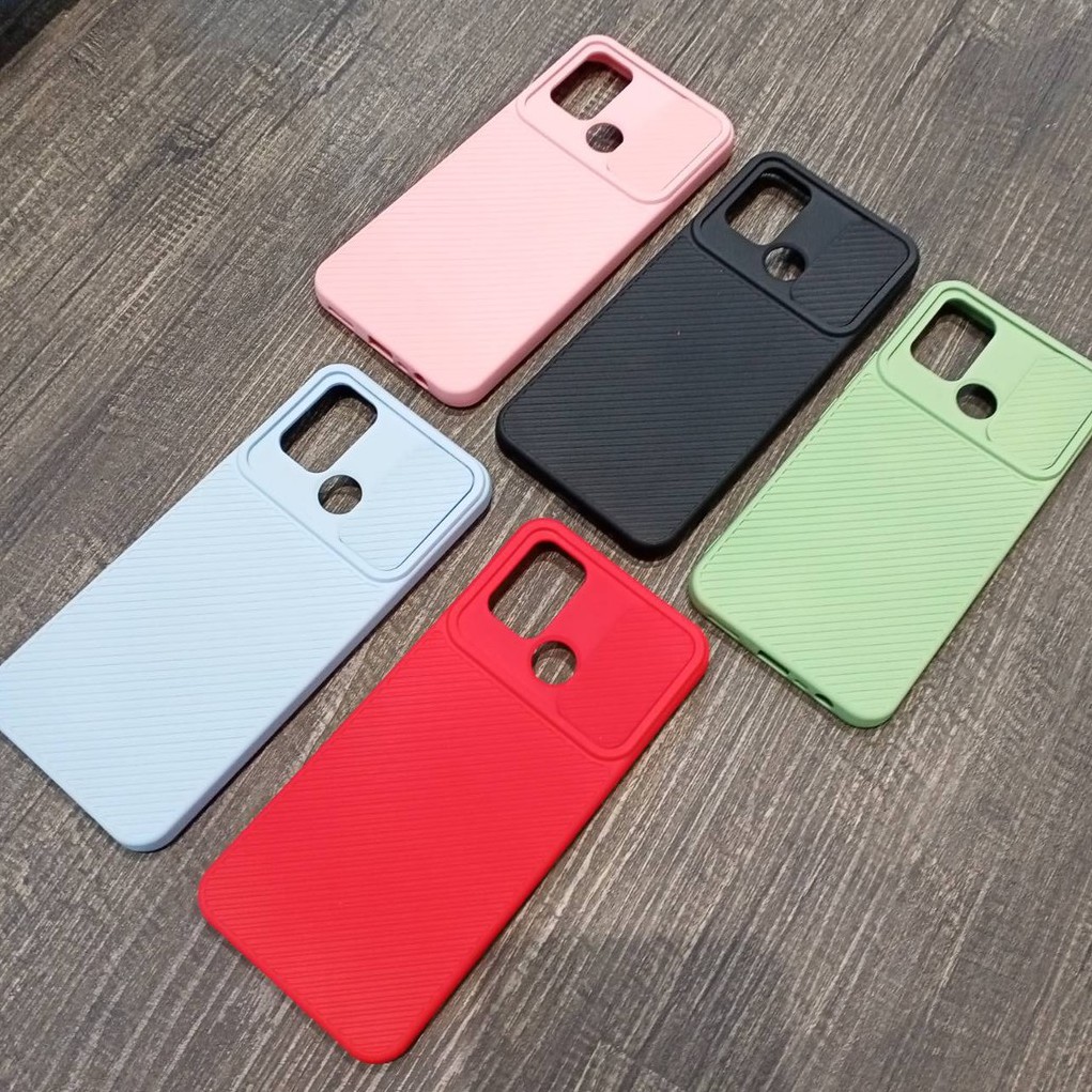 Case Import Korea Termurah Softcase REALME C17 7i Protector Slide Camera Macaroon Pelindung Lensa