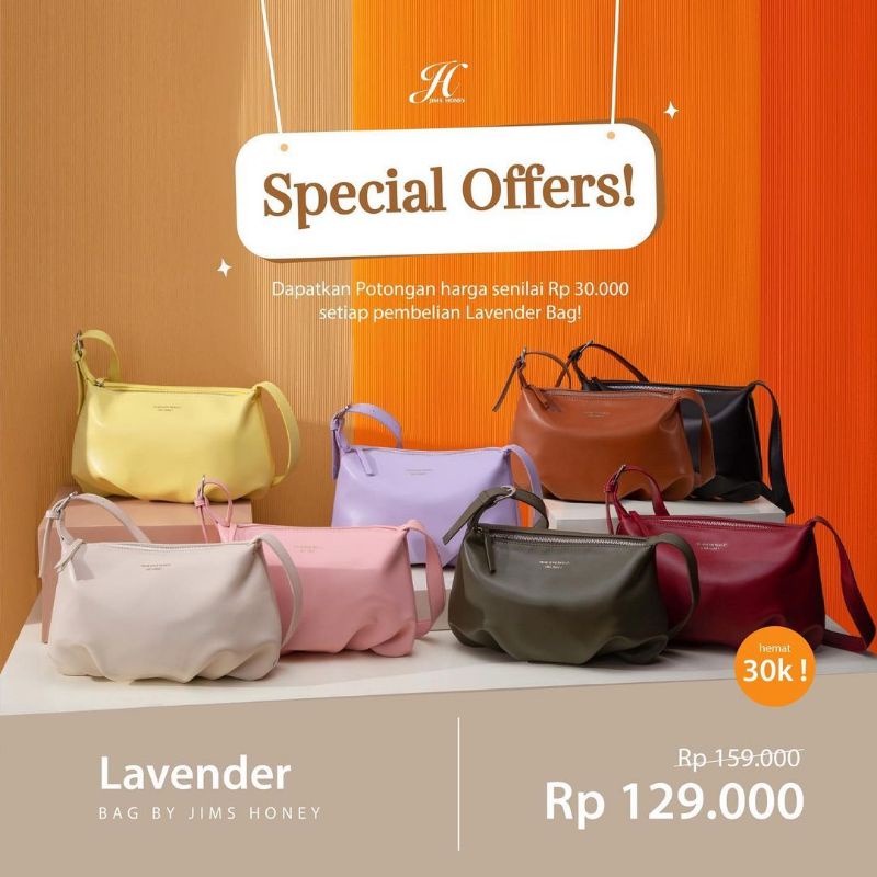 JIMS HONEY TAS WANITA LAVENDER BAG