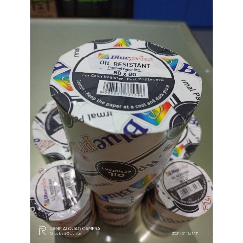 

Kertas Thermal Oil Resistant 80mm x 80mm