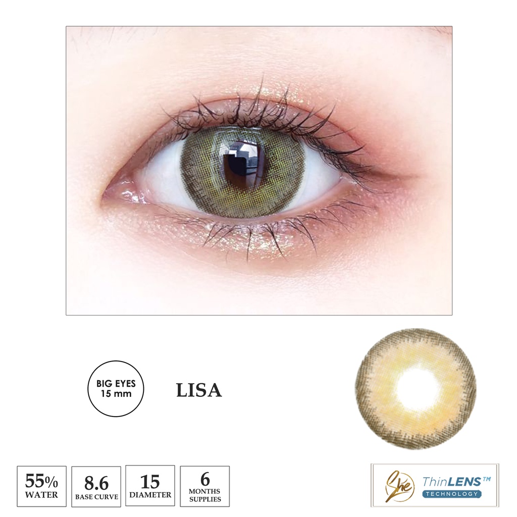 Superstar Lisa softlens warna bulanan