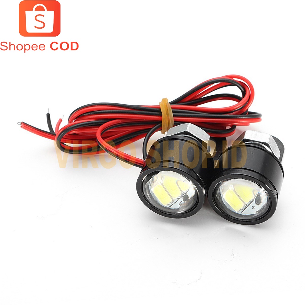 LED Mata Elang brecket / Eagle Eyes 1 Warna 3 Titik Nyala Diam / Mata Elang / Lampu Mata Elang / Lampu Mata Elang Motor / Led Mata Elang / Lampu Led Mata Elang / Led Eagle Eye / Eagle Eye