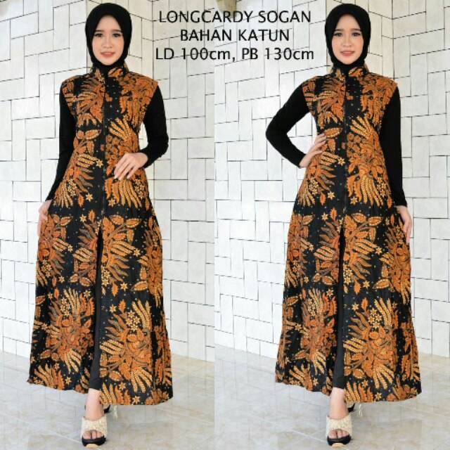 LONGCARDI BATIK - OUTER WANITA - GAMIS BATIK