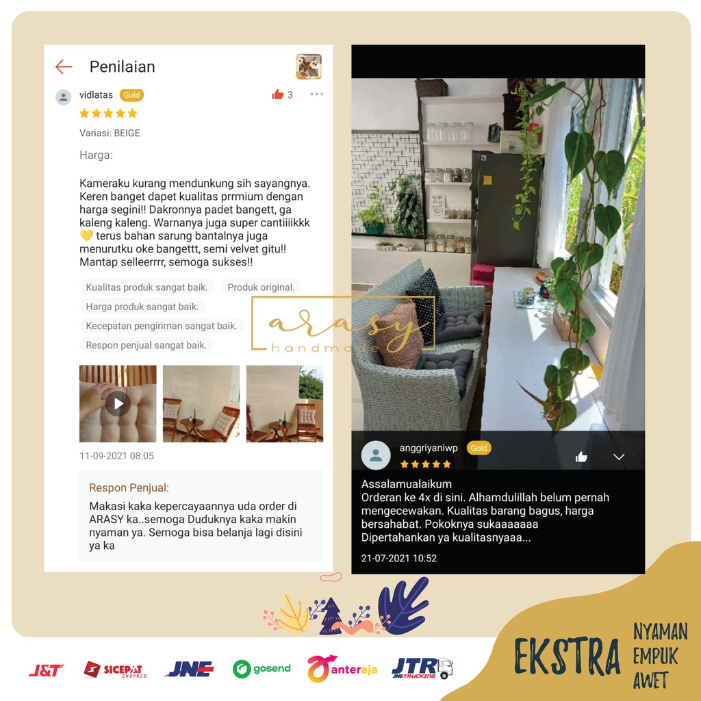 ARASY Bantal Duduk / Bantal Alas Duduk Kursi dan Lesehan