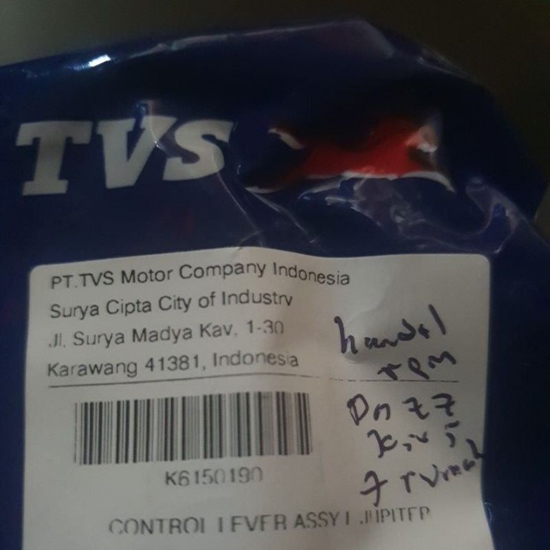 Handel Rem Dazz Kiri plus Rumah nya TVS ( Control Lever Assy Left )